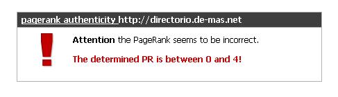 actualizacion de pagerank